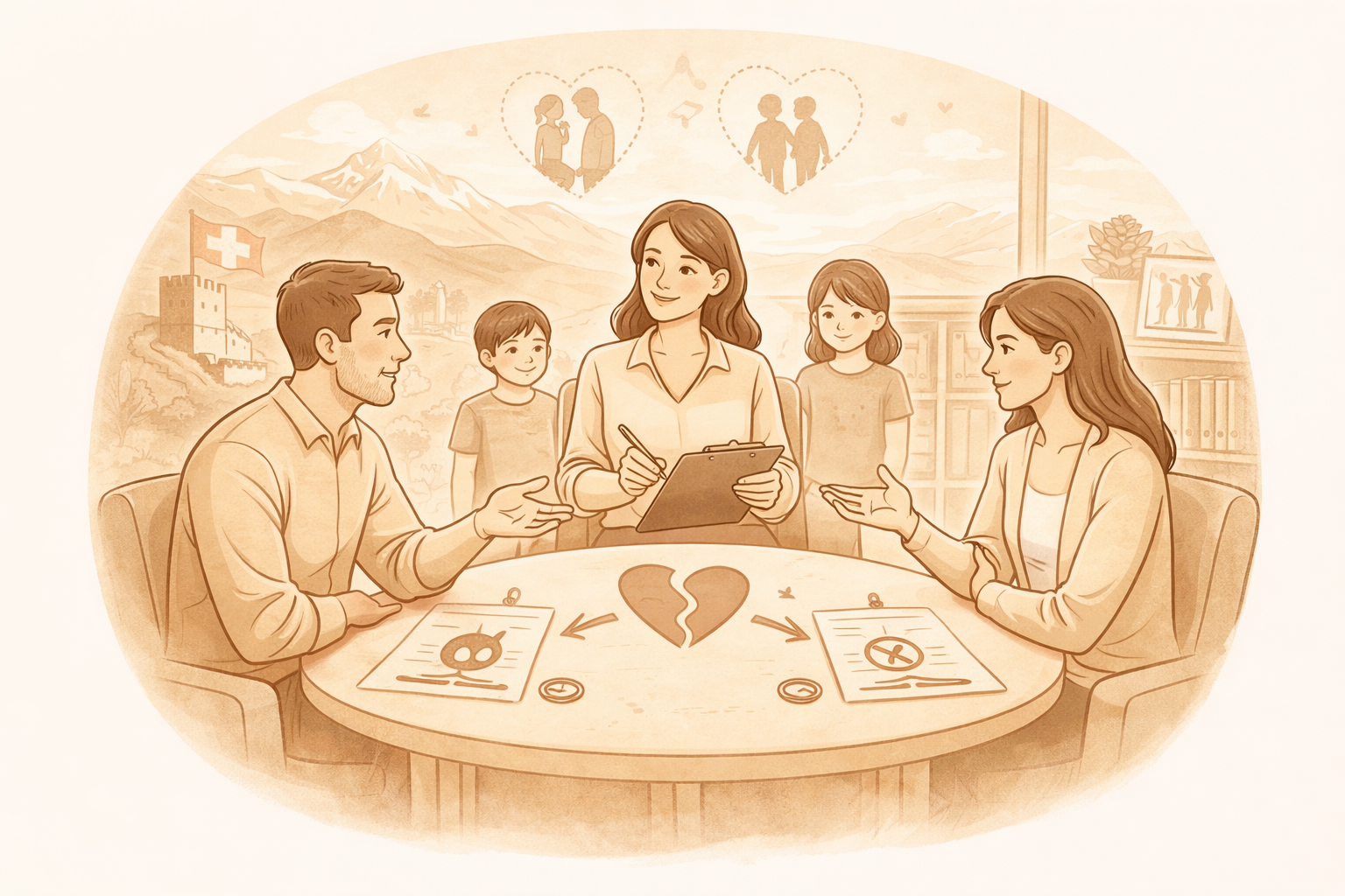 Coparentalité médiation Valais